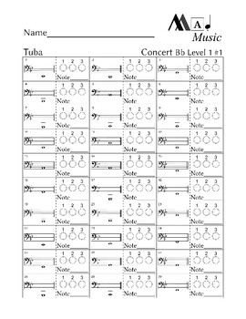 Concert Bb scale — Tuba