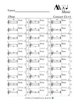 Concert Eb scale — Oboe